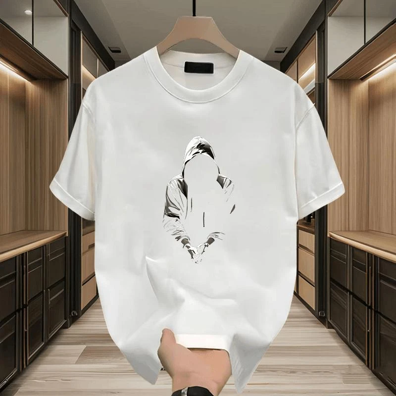 【重磅纯棉短袖T恤】仓石一树男士夏季潮牌印花休闲宽松青少年上衣