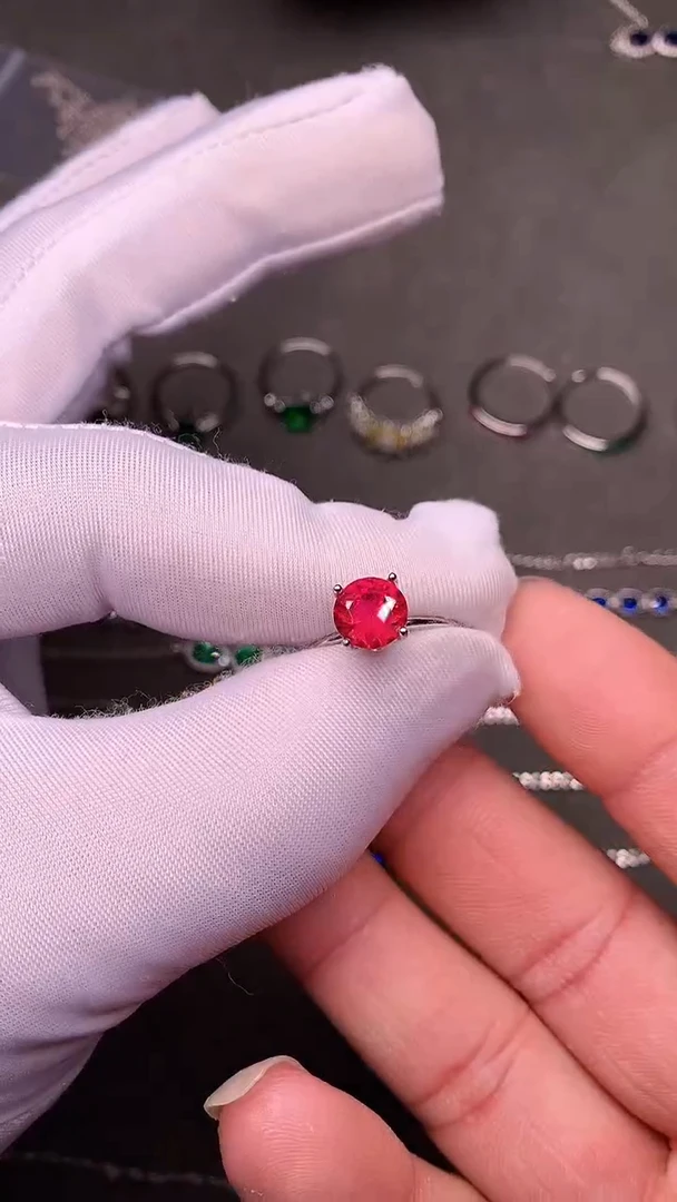 【闪购商品】红宝石戒指银S925镶嵌.......