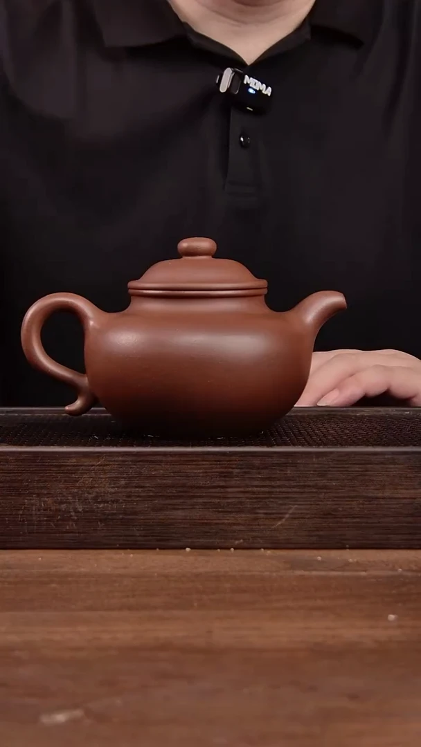 茶壶紫砂我****包紫泥  大亨莲子 500CC
