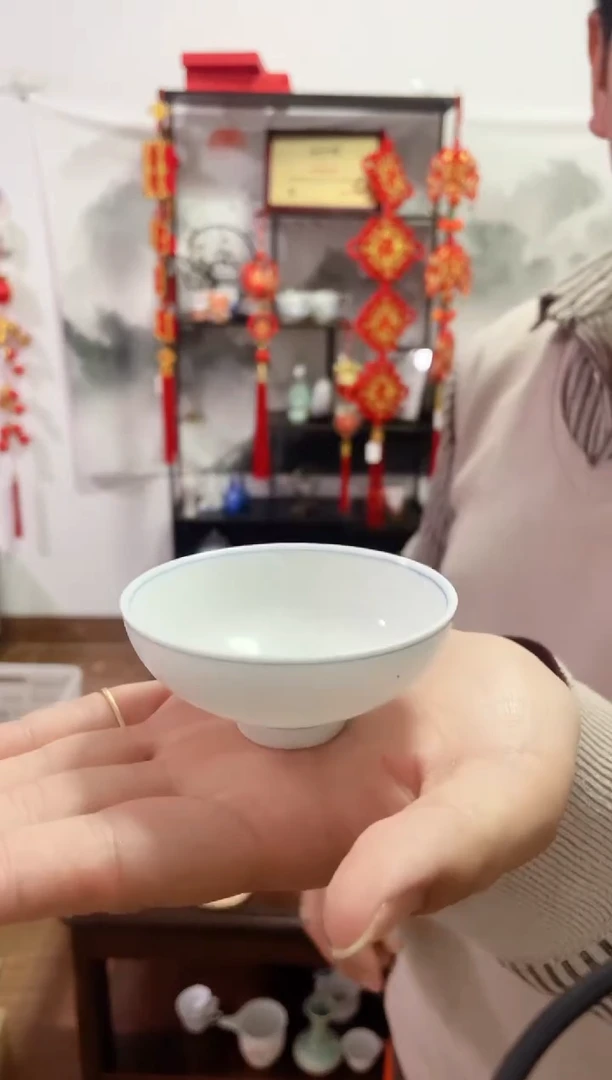 【闪购商品】【瓷心匠物】直播间福利专款蓝纹杯6个