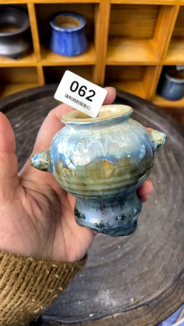 【闪购商品】陶063 内口3【喵喵团圆多肉盆】