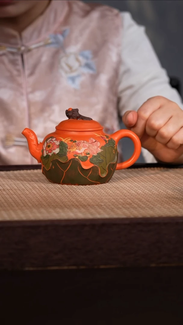 茶壶紫砂南红玉砂 280cc