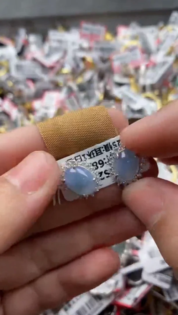 【闪购商品】翡翠戒指银S925镶嵌666666---6