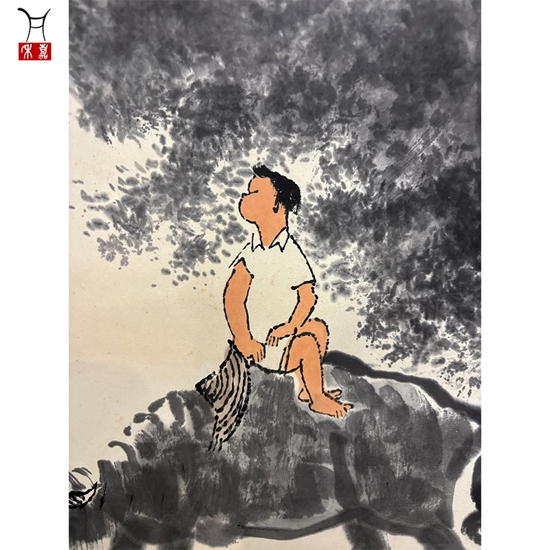 J1003牧牛图镜片47x68/2.8平尺