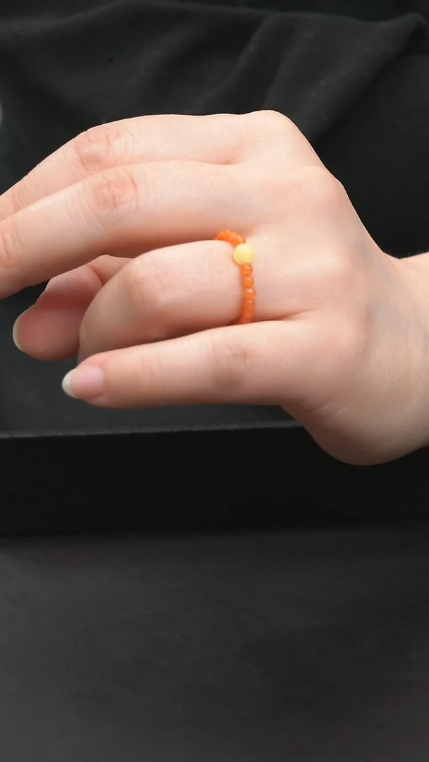 【闪购商品】南红玛瑙戒指未镶嵌南红