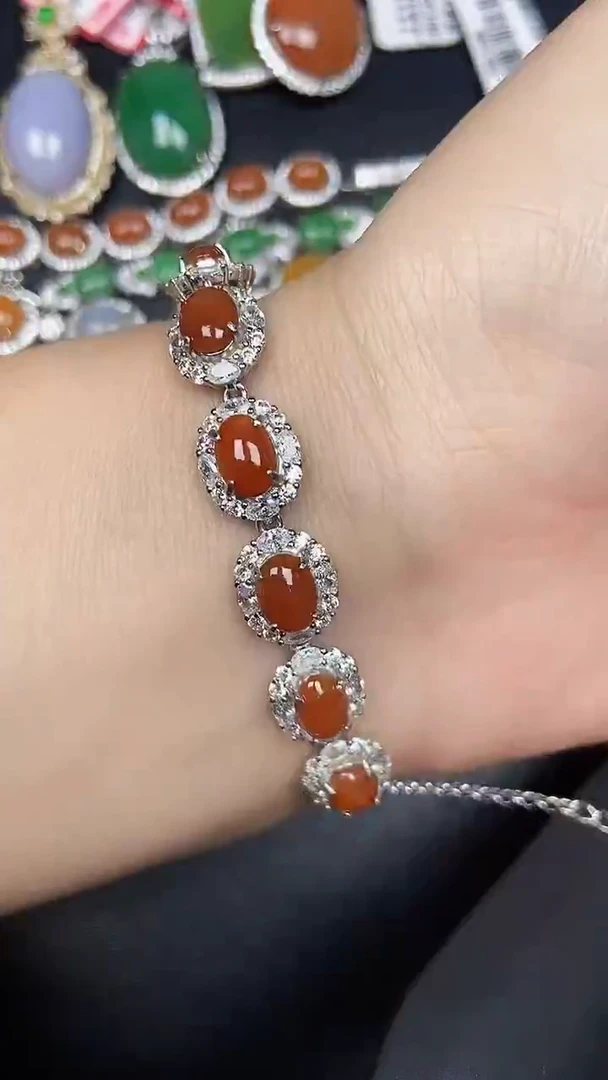 银S925镶嵌戒指翡翠1000