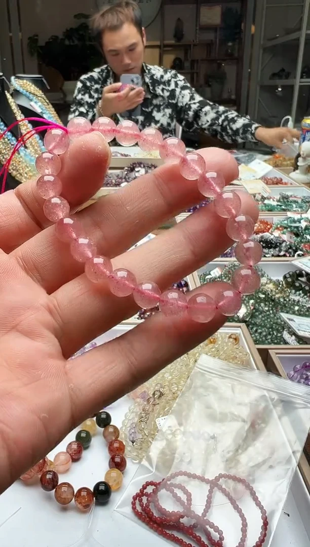 水晶手链未镶嵌草莓晶手链 卡7+