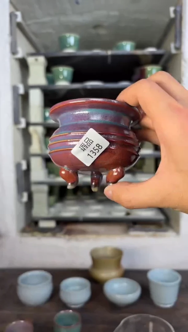 【闪购商品】摆件钧瓷窑变精品茶器