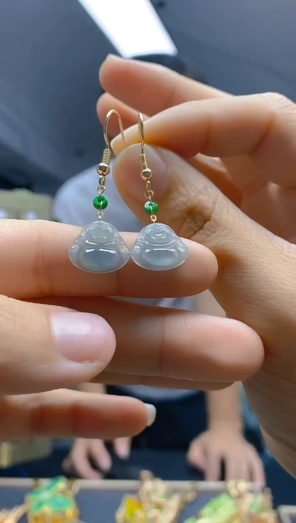 【闪购商品】翡翠耳饰合金0215翡翠耳钩