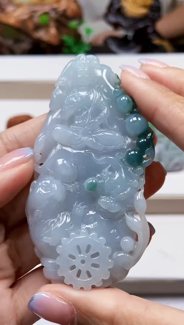 颈饰未镶嵌翡翠翡翠A货