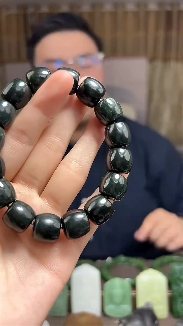 和田玉未镶嵌颈饰挂件14MM