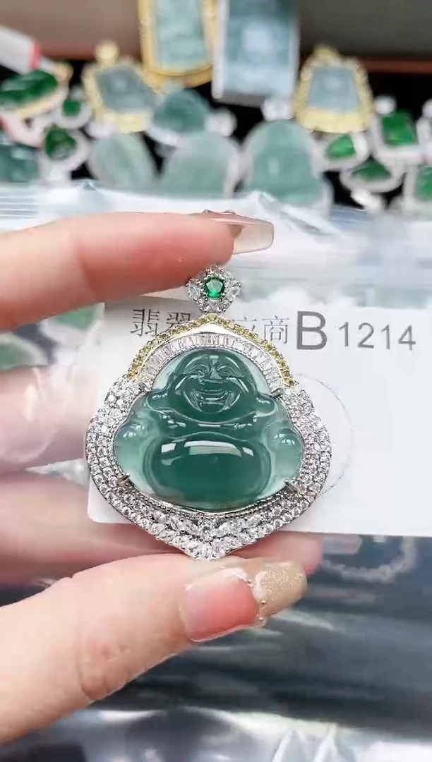 【闪购商品】翡翠颈饰未镶嵌1214赠皮绳