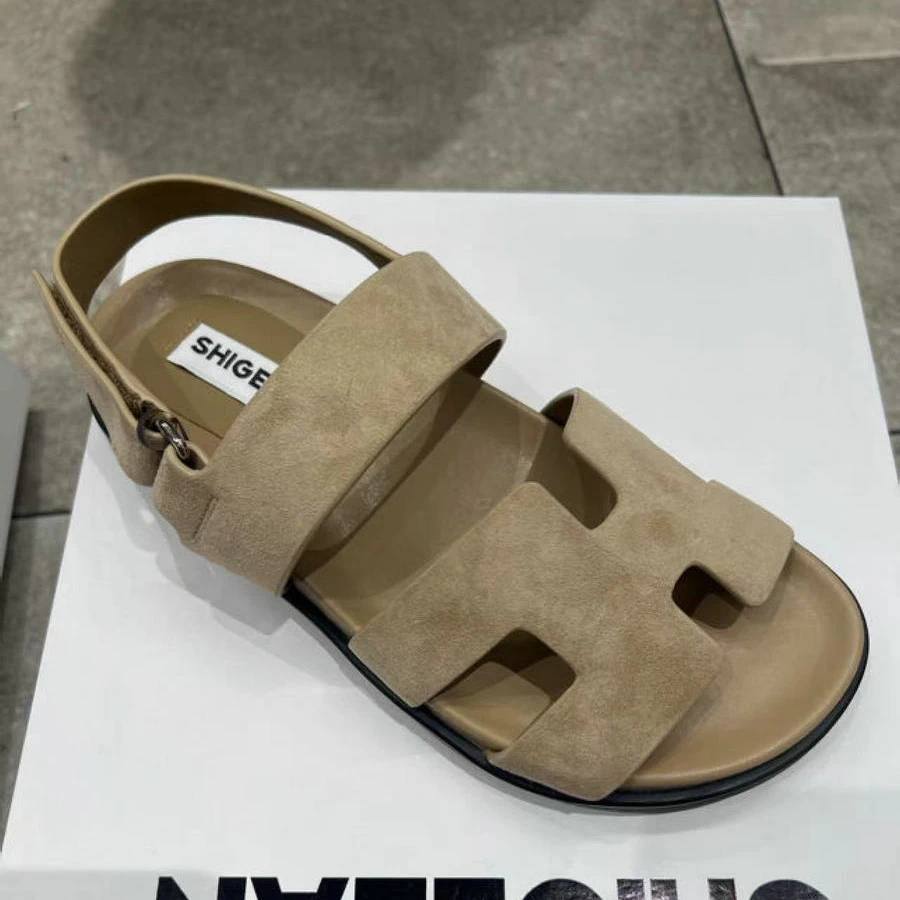 诗歌兰女鞋2025夏季新款时尚露趾外穿休闲凉鞋2119-88