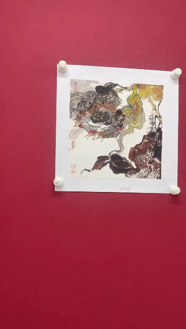 绘画国艺盛藏11.24张老师手绘作品1平尺