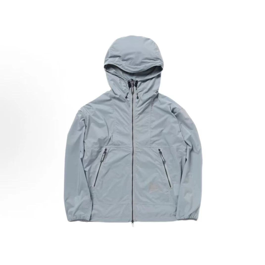 and wander 户外冲锋防晒服 雾霾蓝色