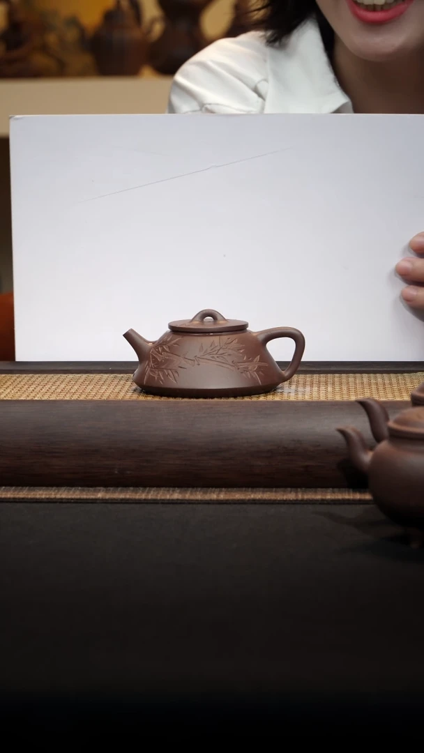 紫砂新款闲瓢一式130毫升紫泥