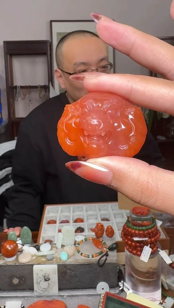 【闪购商品】南红玛瑙挂件未镶嵌5298