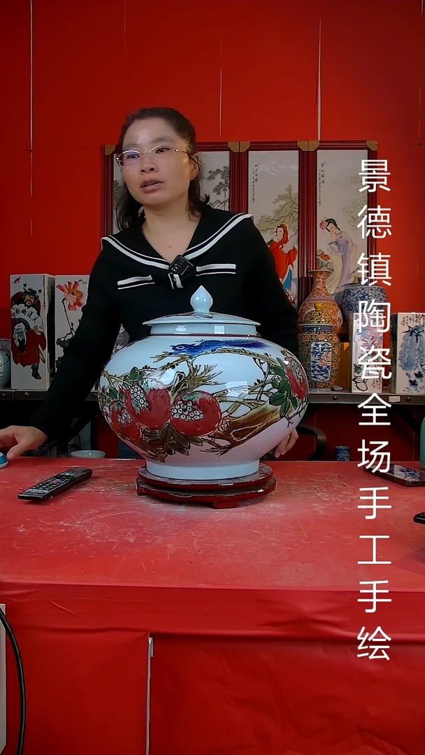摆件景德镇陶瓷 全场手工手绘