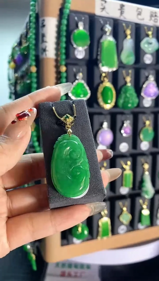 【闪购商品】翡翠耳饰银S925镶嵌233..