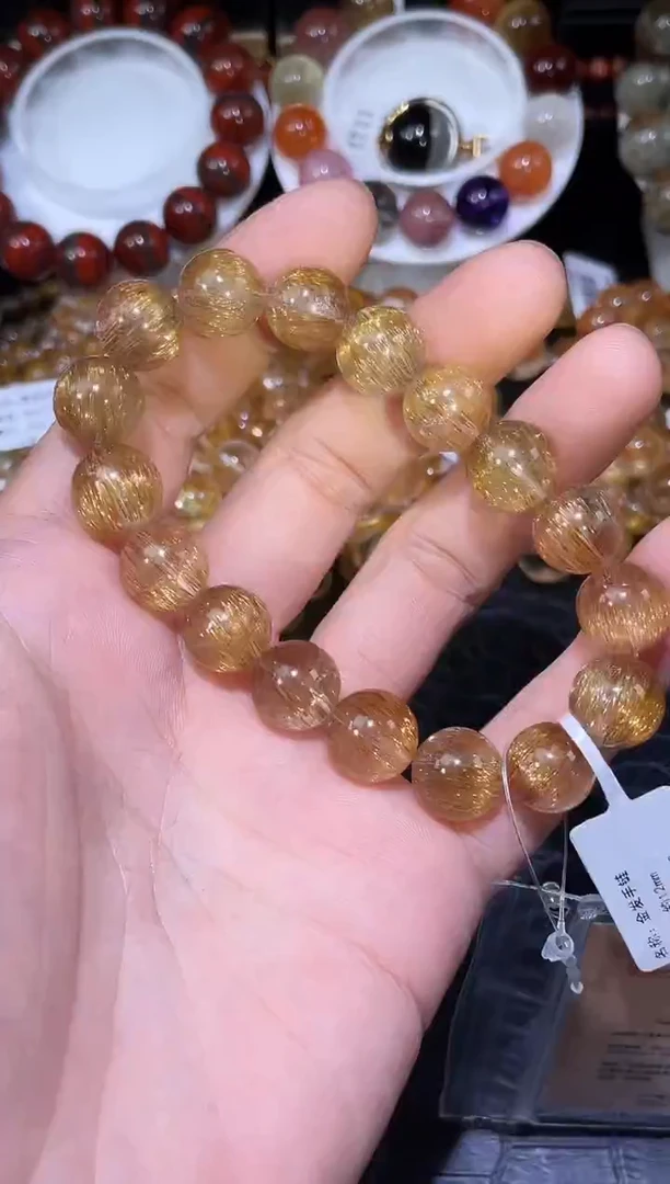 未镶嵌手链水晶发晶单圈手链A12