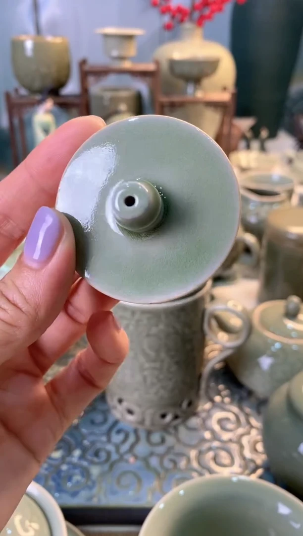 茶杯风*特价处理 茶壶盖子 一个