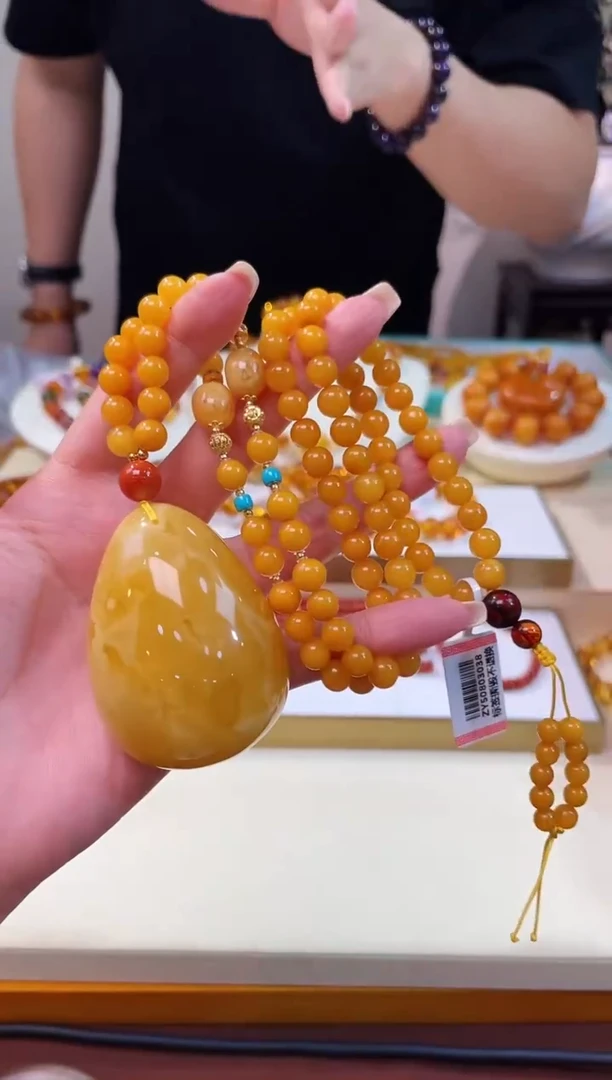 蜜蜡颈饰未镶嵌@@ZY50803038