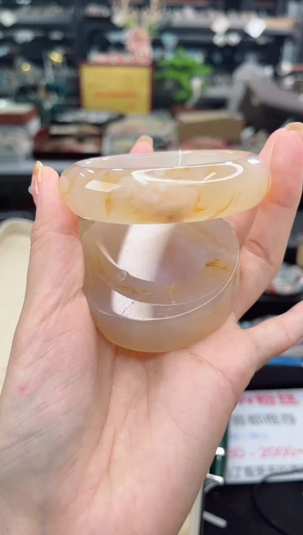 【闪购商品】石英质玉手镯未镶嵌60圈口（赠品镯心）3570331