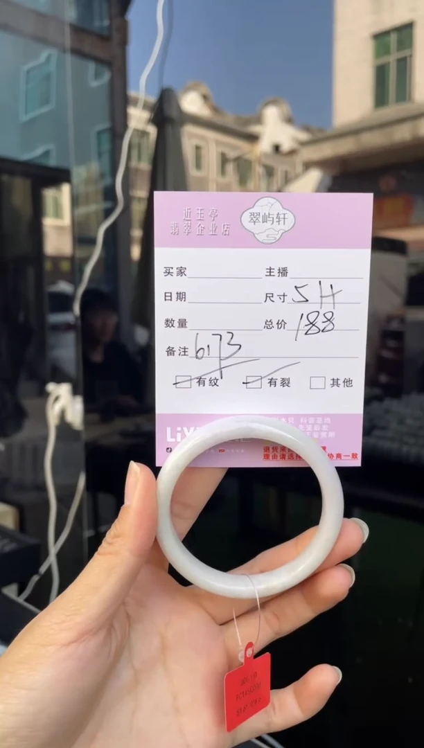 未镶嵌手镯翡翠G 50-51正圈 6173