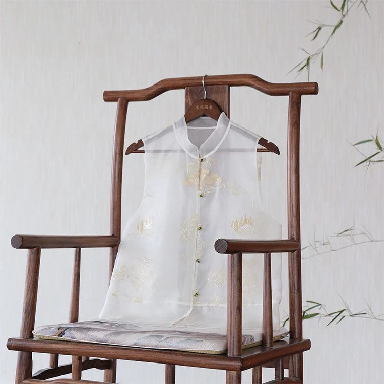 『浅香』新中式欧根纱马甲DGSQ0753