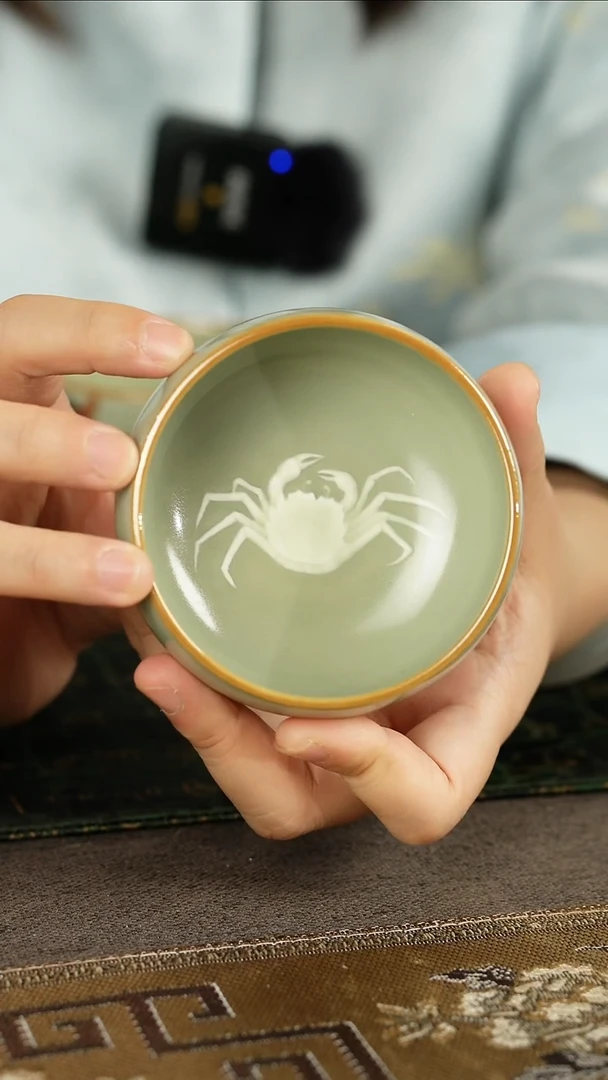 悟*呀善窑厂汝窑粉青杯