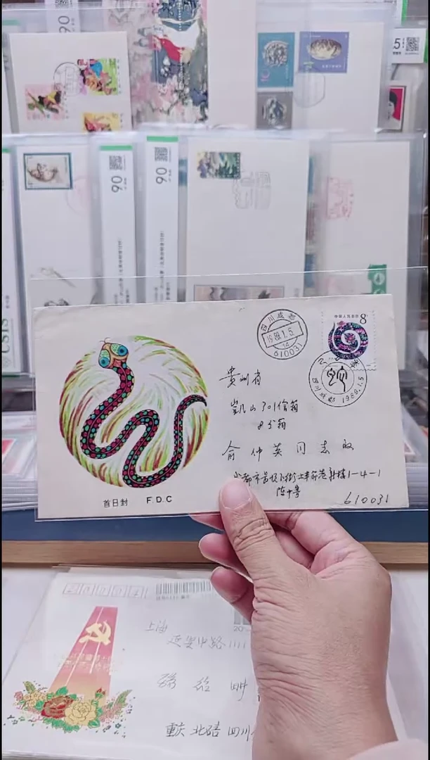 T133生肖蛇  首日实寄封   成都发行  无落地戳