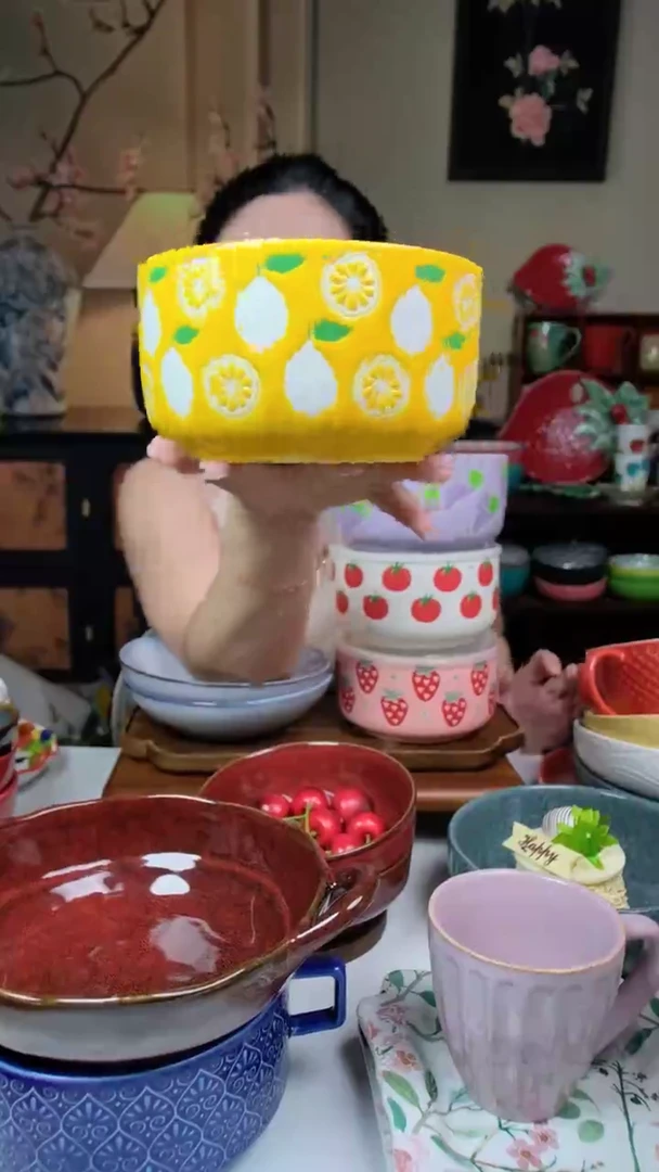 陶瓷田园鲜趣 柠檬保鲜碗 一只装