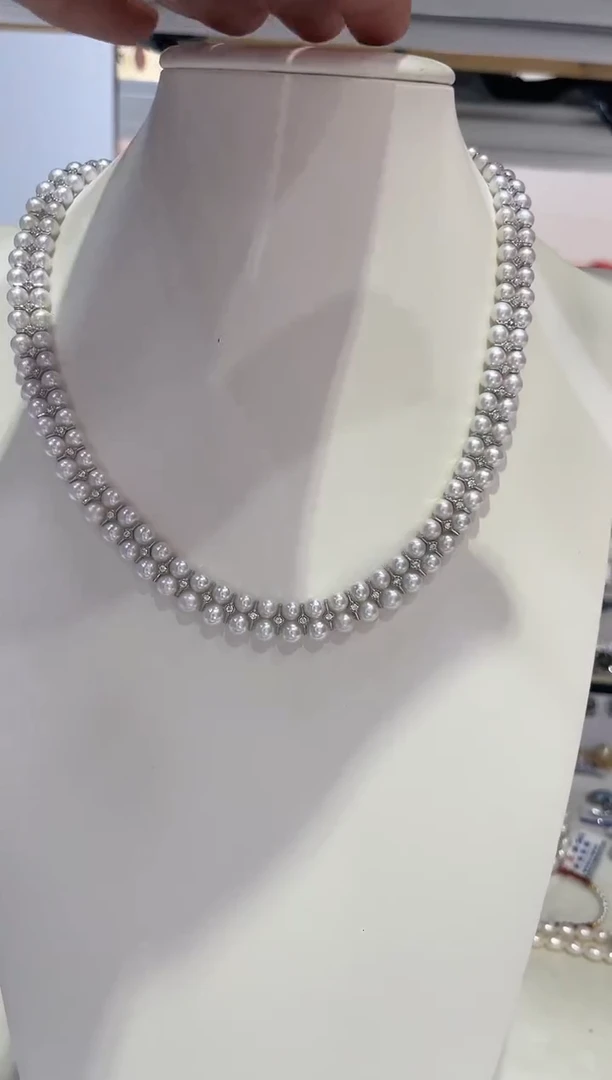 淡水珍珠合金颈饰清货