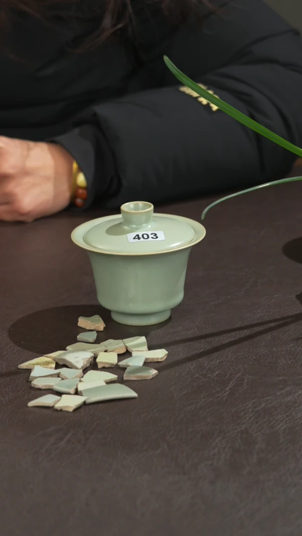 瓷瓷 宣宝汝瓷原矿原釉手工作品微瑕403