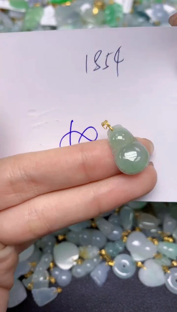 【闪购商品】翡翠颈饰18K金镶嵌 天然翡翠A货