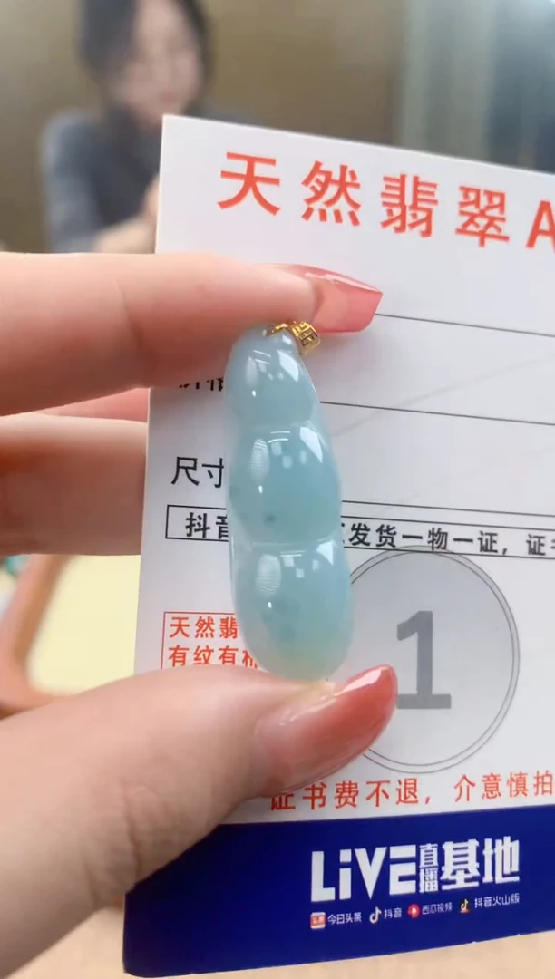 颈饰未镶嵌翡翠天然A货翡翠挂件