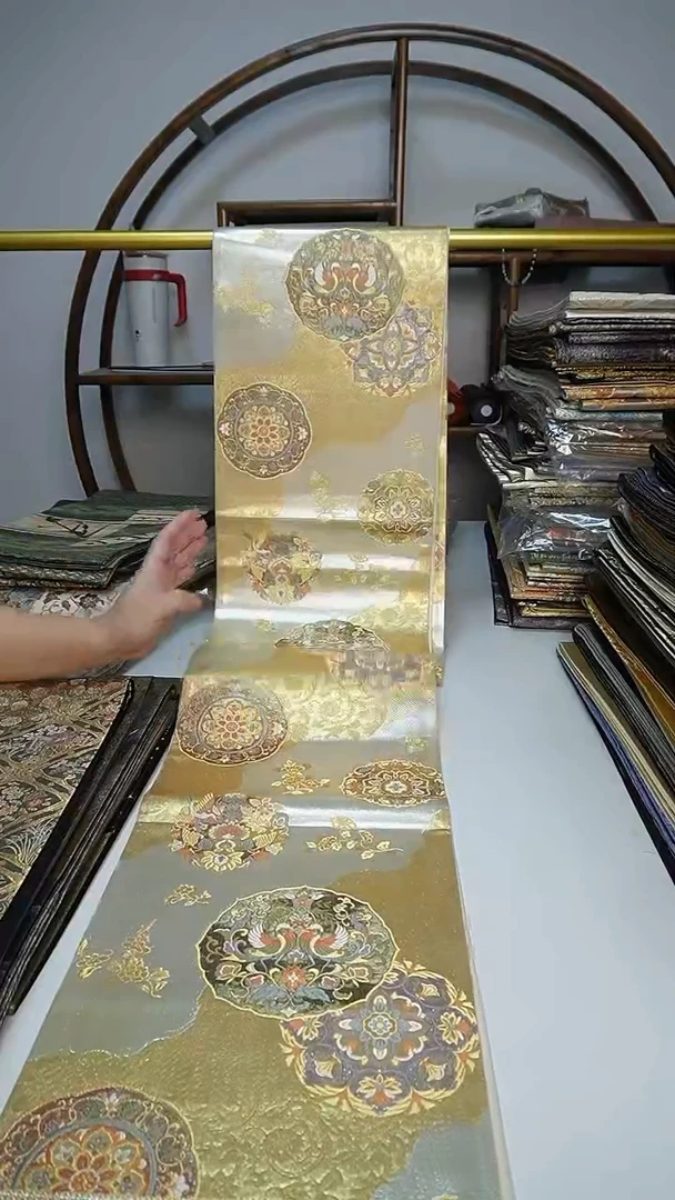 织绣65西阵织六通宝相花