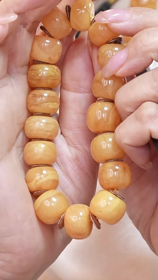 蜜蜡颈饰未镶嵌22-6230天然蜜蜡珠宝奇石云端妖孽全部保真