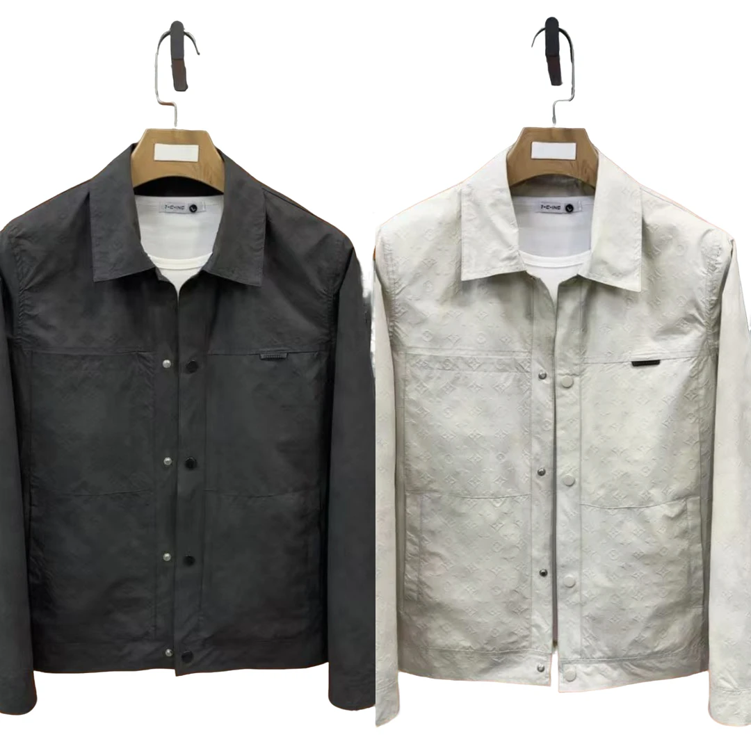 夏季新款2532男士休闲时尚百搭轻奢翻领薄款夹克上衣外套