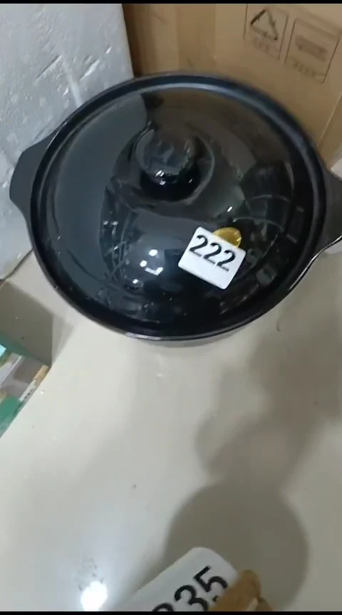 瓷222黑色砂锅一个装