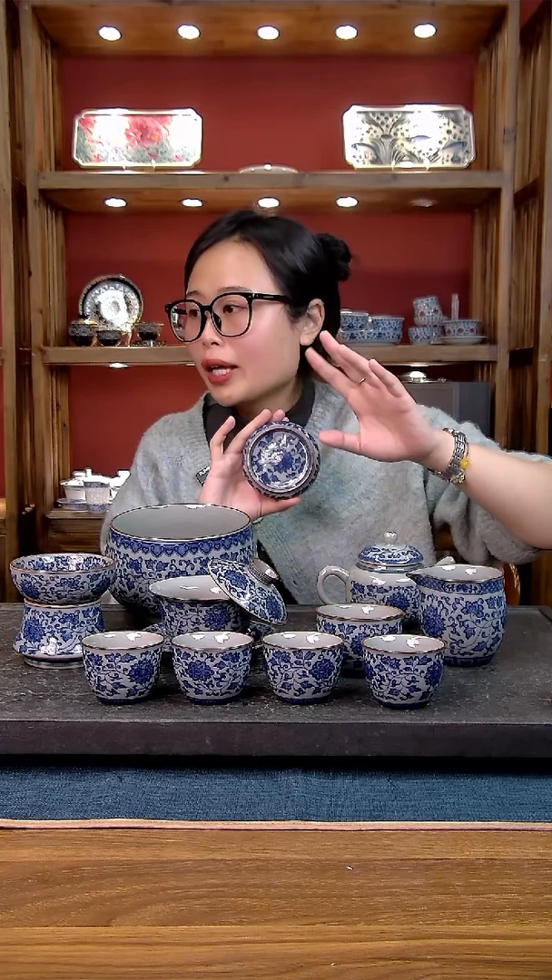 简装家用款11件套 老陶泥开片纹陶瓷茶具