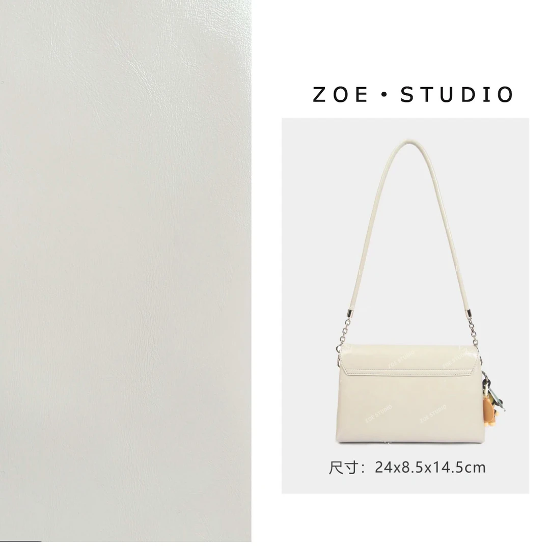 【佐伊甄选】SKL-7332-象牙白轻奢女士时尚潮流百搭单肩斜挎包肩包