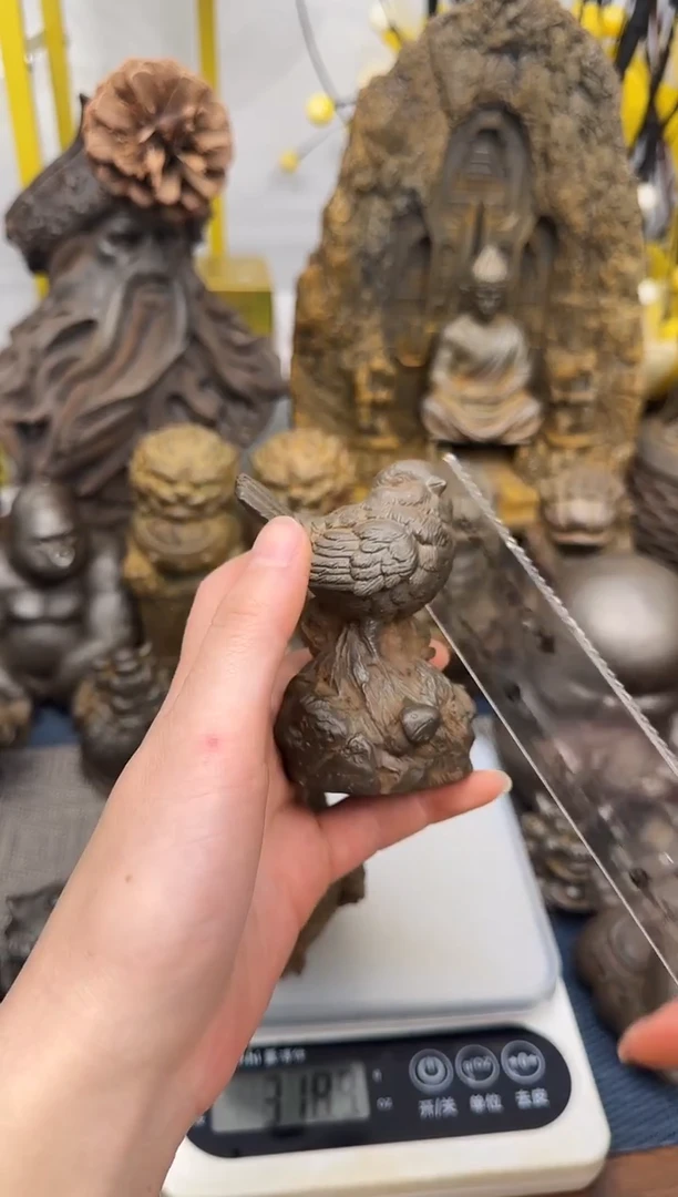 铁精致创意站桩小鸟