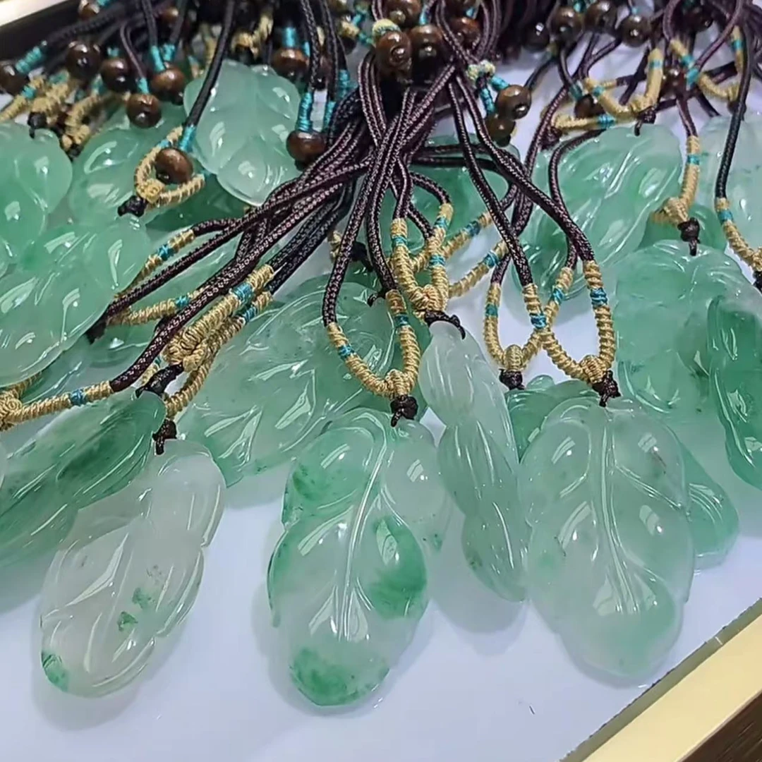 【逍遥】非洲翠叶子吊坠*ZRG/1222/多样性发/1件