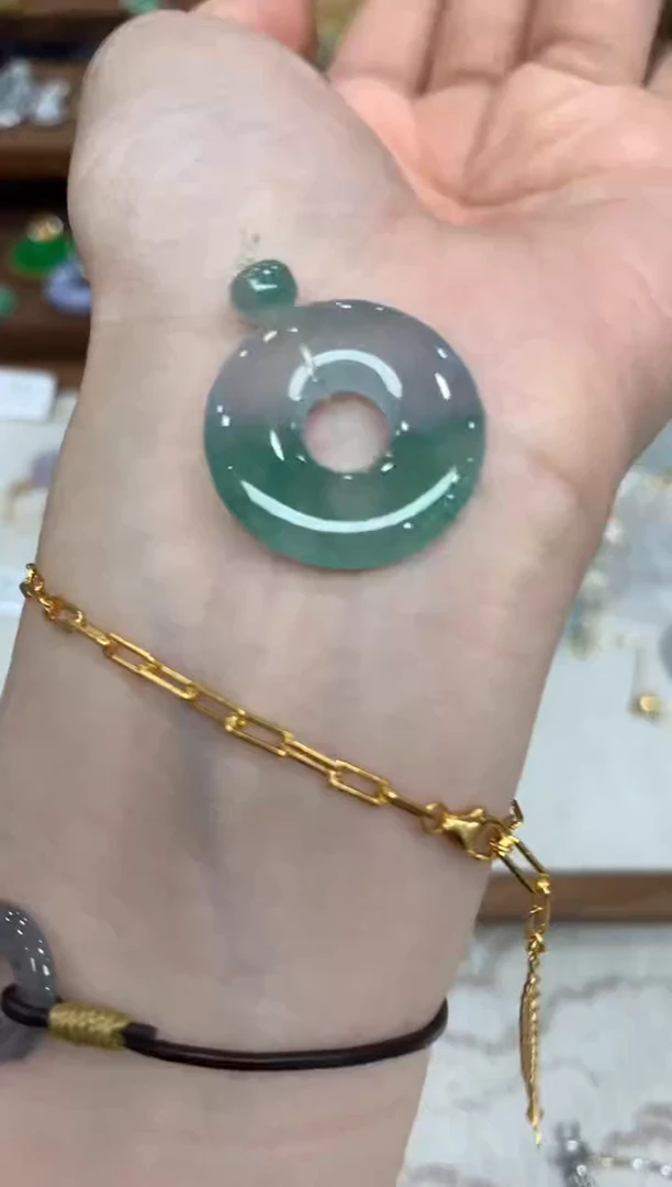 【闪购商品】翡翠吊坠(不含链)未镶嵌甜甜圈