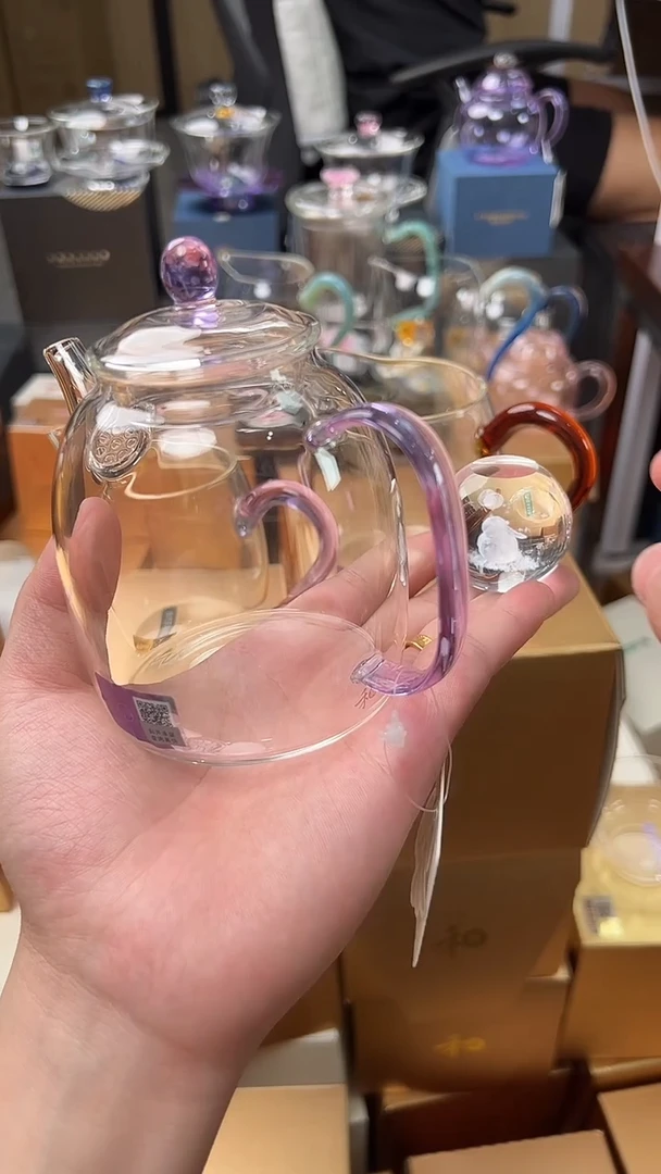 @@禾器晶彩宴臣壶紫+盖置随机