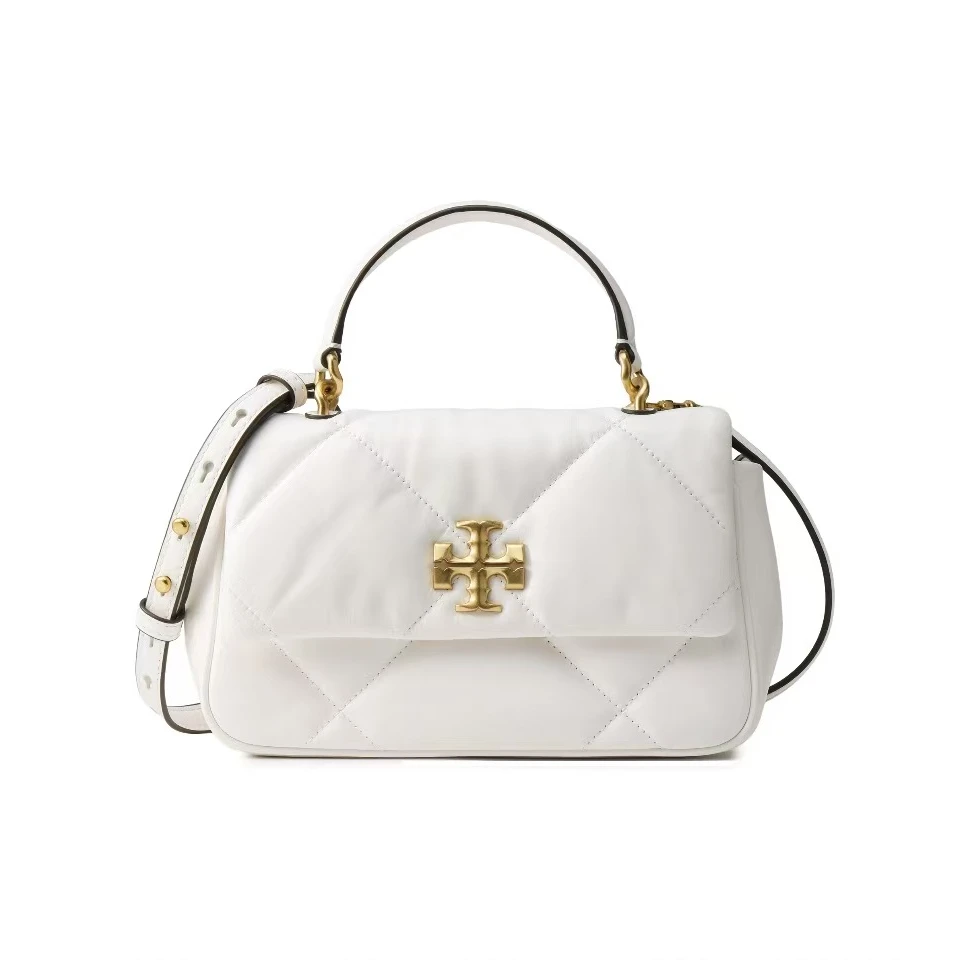 Tory Burch汤丽柏琦 预售 Kira白色小号单肩包154719-100