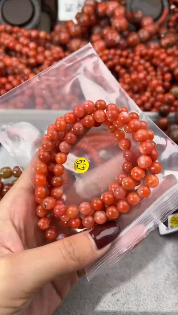 未镶嵌手串南红玛瑙7+