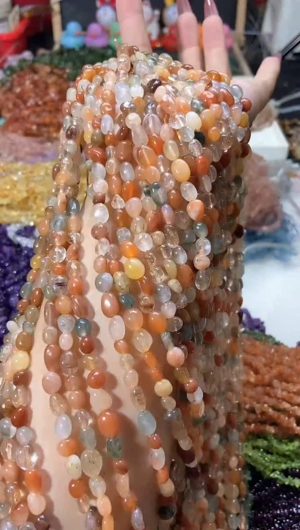 水晶珠宝半成品未镶嵌彩兔毛