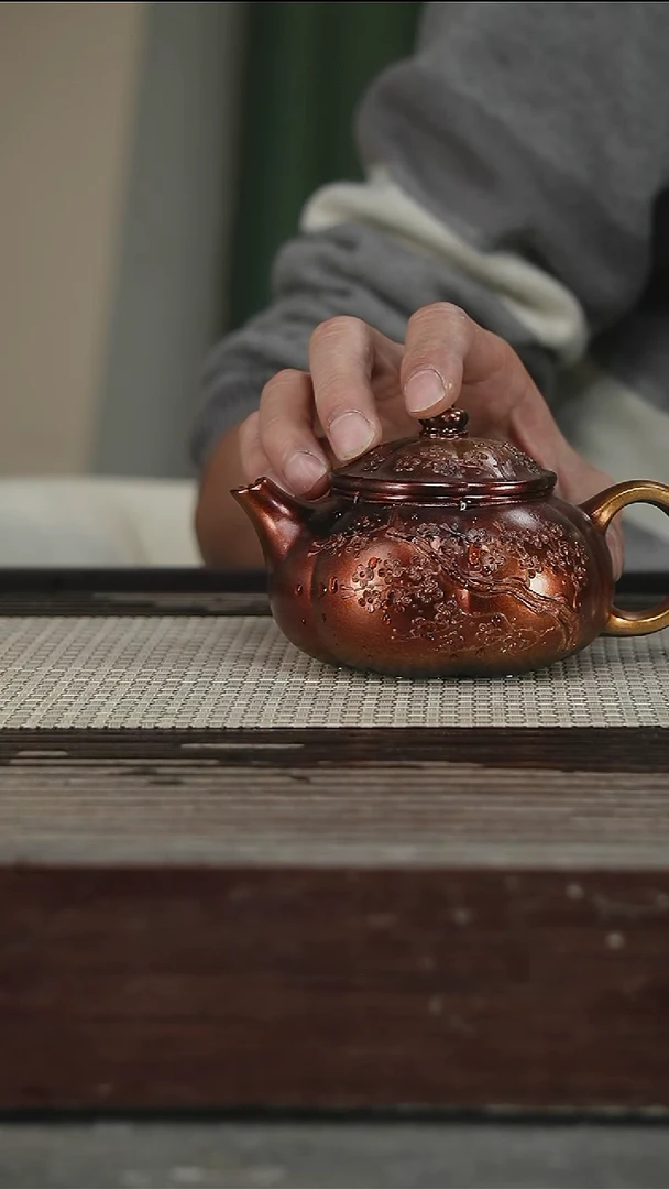 茶壶紫砂H***o贝壳烧260CC